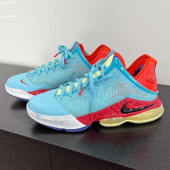 Nike LeBron 19 Low “Blue Chill” Basketball Sneakers - Picture 1 of 4